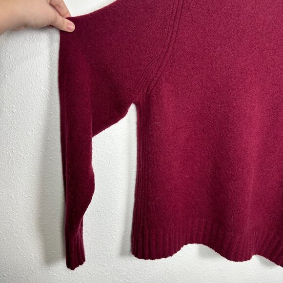 JCREW 2XL Maroon Red Marino and Alpaca Wool Blend Turtleneck Sweater - Picture 3 of 12
